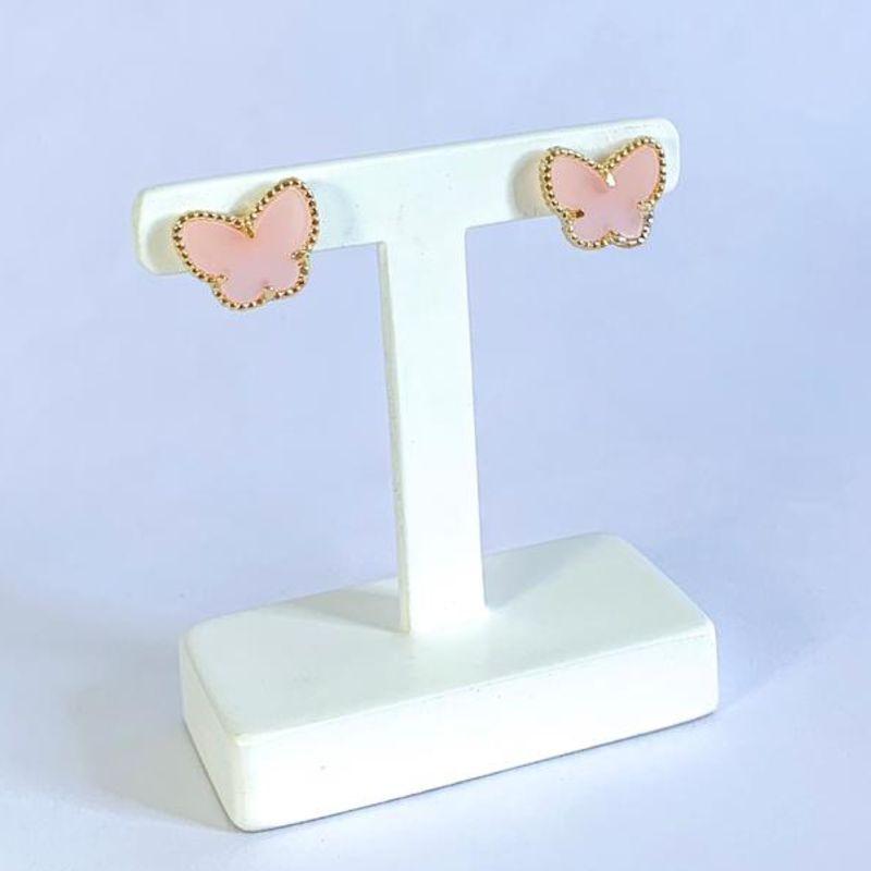 Brinco Borboleta  Rosa Inspiração