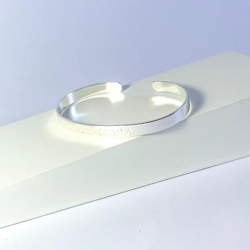 Pulseira Bracelete Abençoada Prata