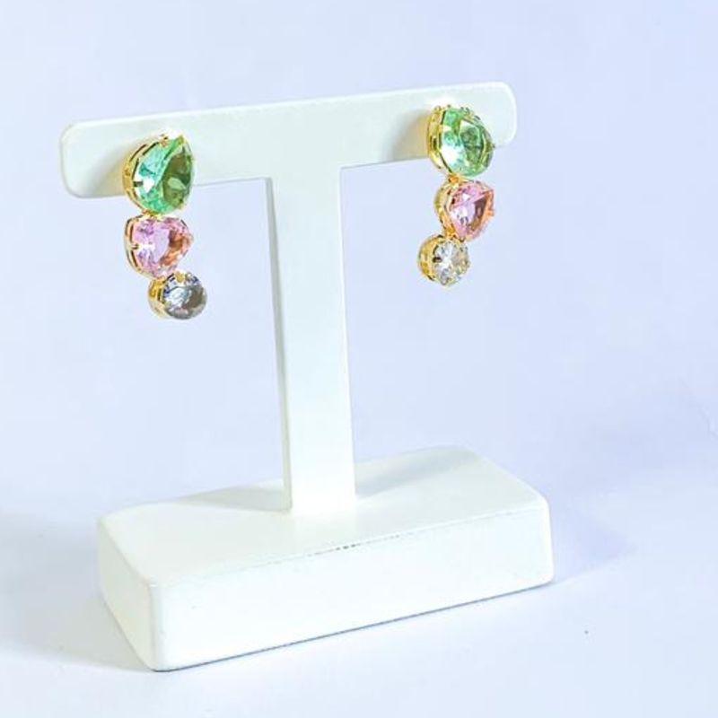 Brinco Gotas Coloridas