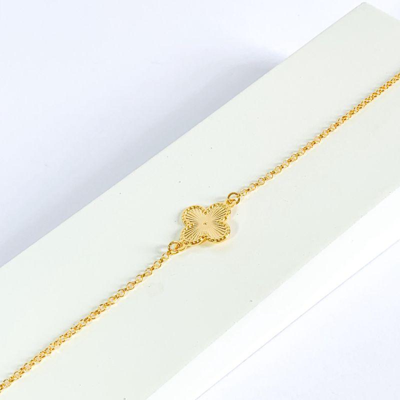 Pulseira Trevo Chapa Unico