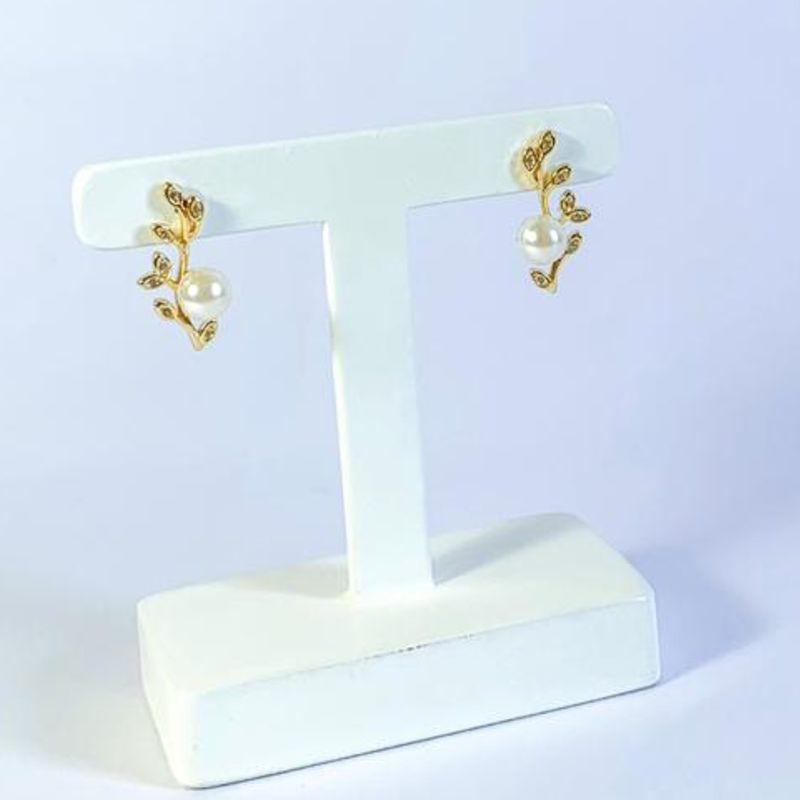 Brinco Galho com Pérola Ouro