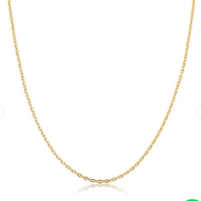 Colar Cadeadinho 45cm Ouro