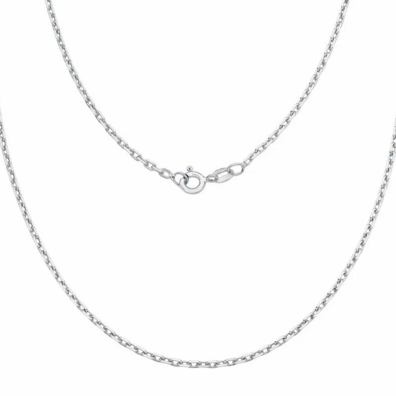 Colar Cadeadinho 70cm Prata