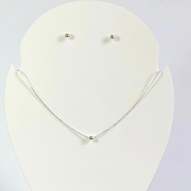 Conjunto Mini Esfera Prata