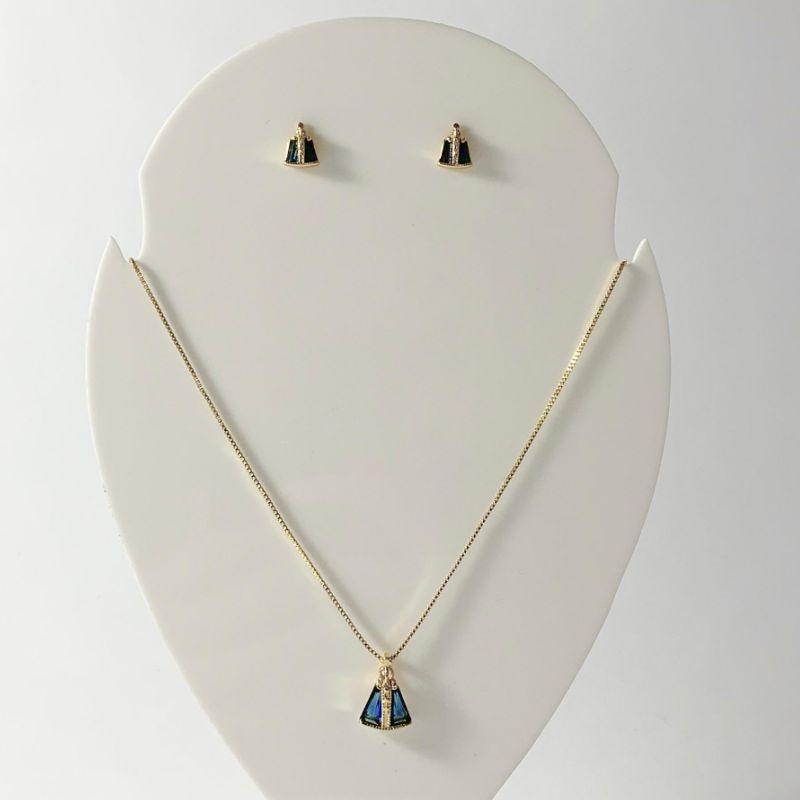 Conjunto Nossa Senhora Atemp Ouro