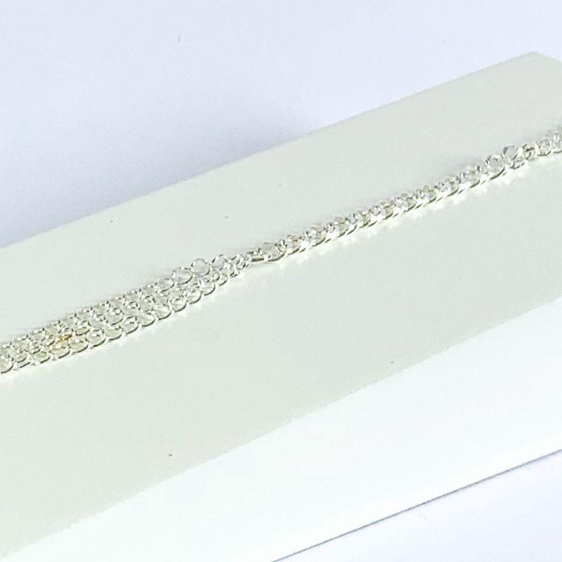 Pulseira Dupla com Elos Prata