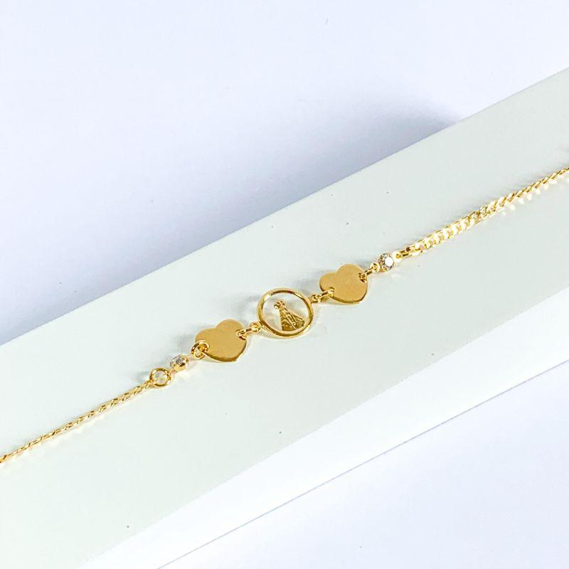 Pulsera Nossa Senhora /Fé e Corações