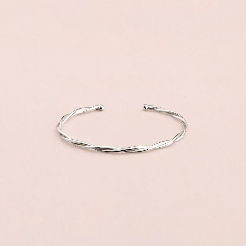 Pulseira Bracelete 2 Fios Torcidos