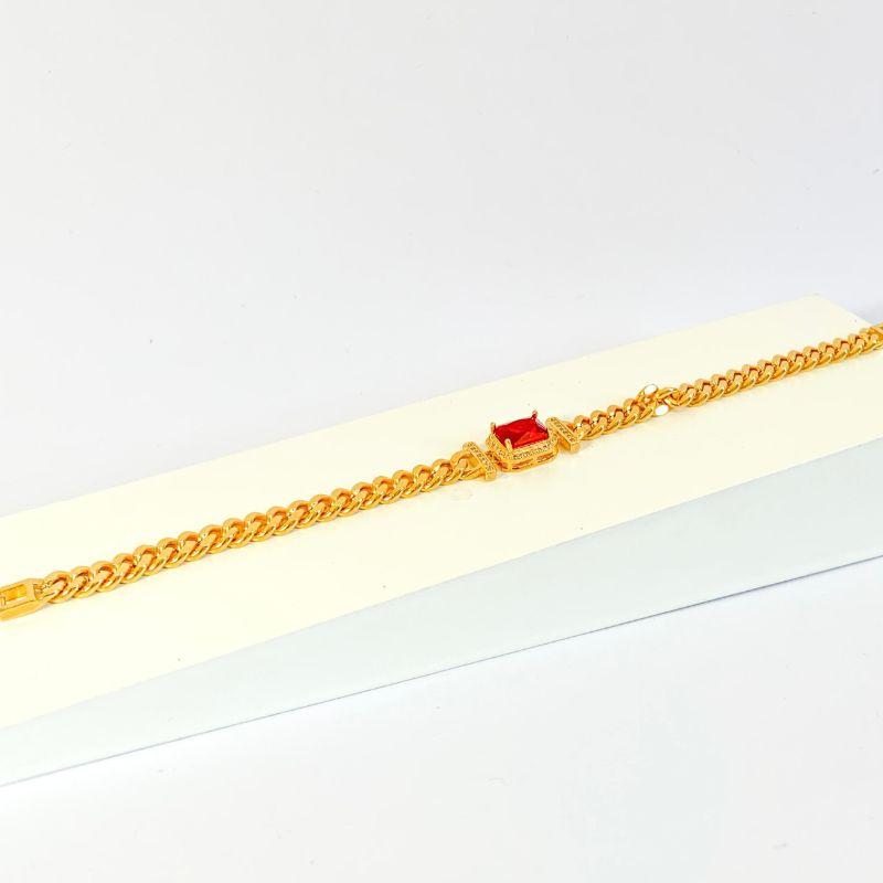 Pulseira Groumet e Pingente Colors