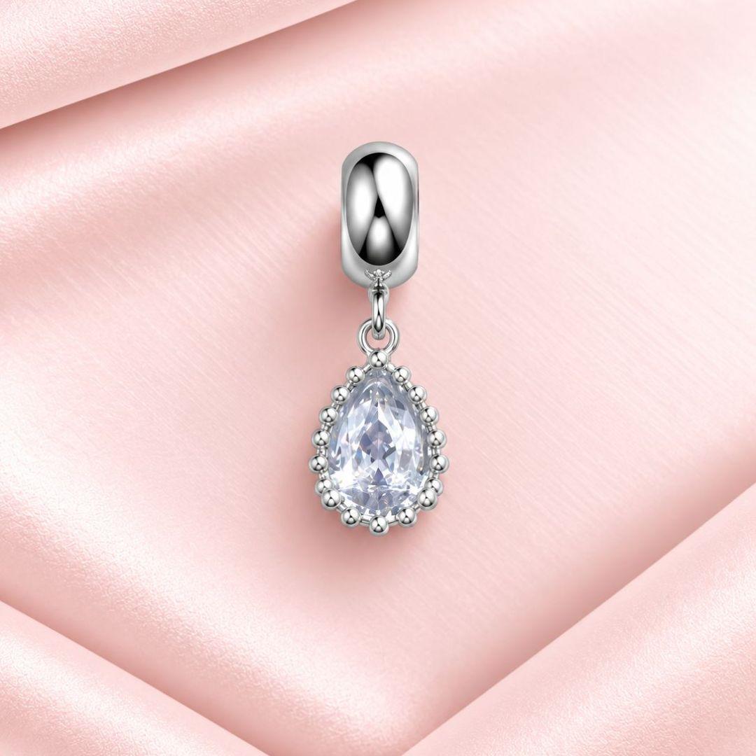 Berloque Gota Cristal